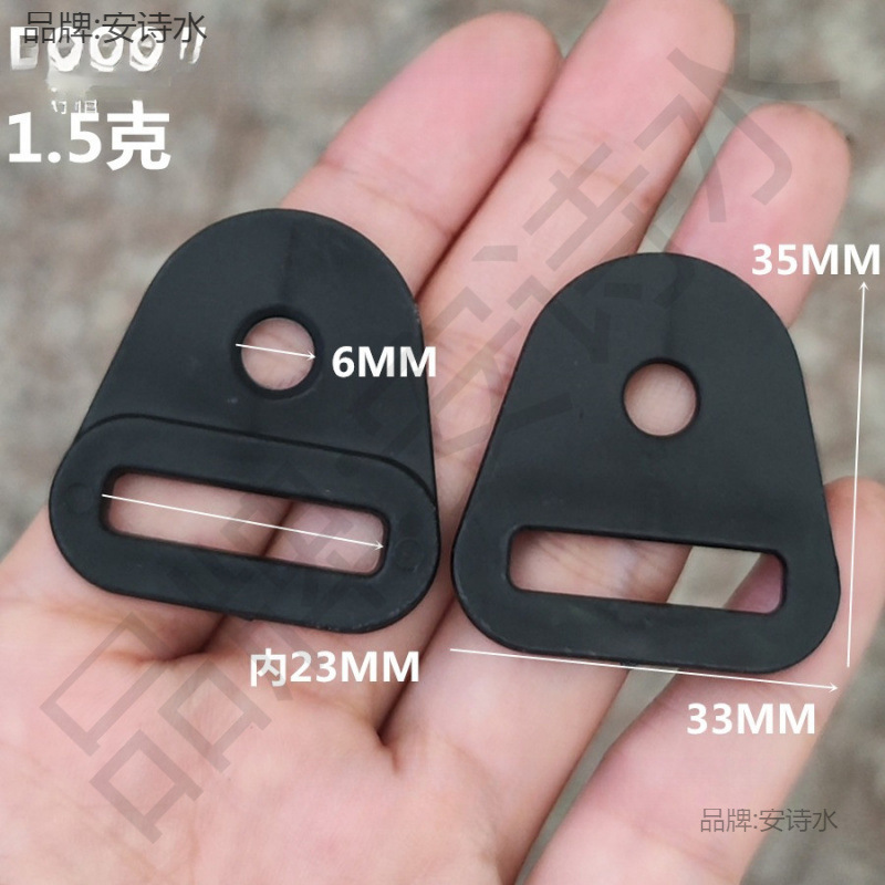 黒と白のプラスチックナイロン S クローズドフック楕円形ダブルシングルヘッドオープン可能な小さなフック 9 フィギュアフック|undefined