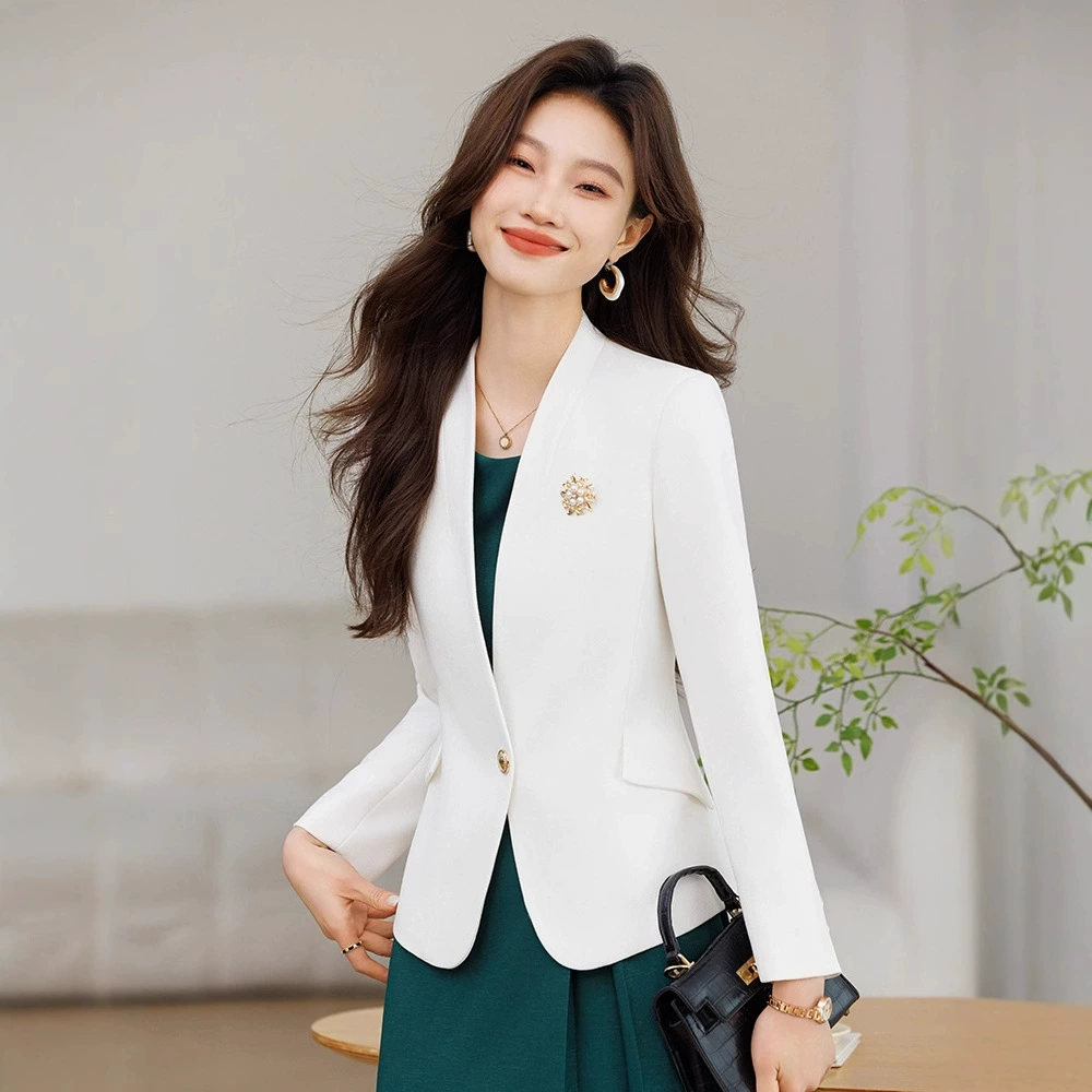 Autumn demi-season classic suit jacket, fitted brace for leisure, for teenagers, bright catchy style, high-quality style