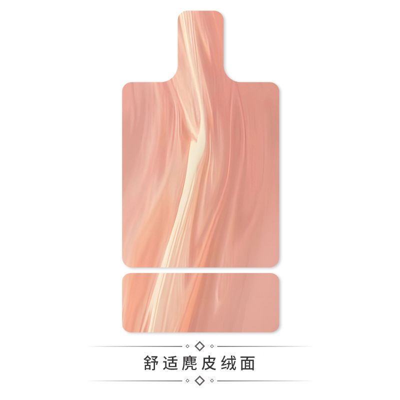 跨境麂皮绒lulu撞色普拉提核心床垫橡胶瑜伽垫吸汗器械印花专用垫|undefined