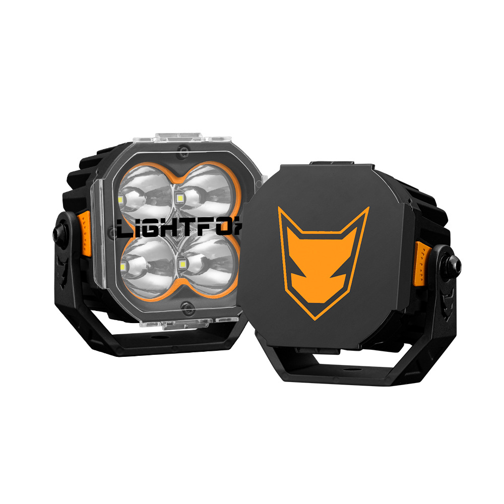 Lightfox 3inch Spotlight Car Auxiliary Light Spotlight Floodlight Led Off-Road Vehicle Modified Work Light