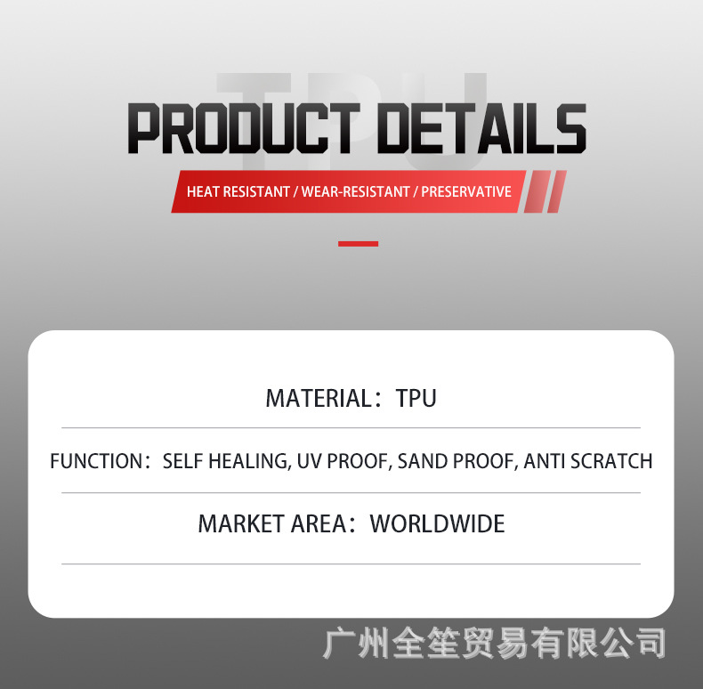 Cross-Border Exclusive Supply of Model Y Standard 2026 2027 Car Tpu Paint Protection Film Pff Car Wrap Film