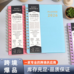 2026Planner クロスボーダースケジュールブック PP カレンダーブック A5 コイルブック Amazon プランナーノートブックカスタマイズ