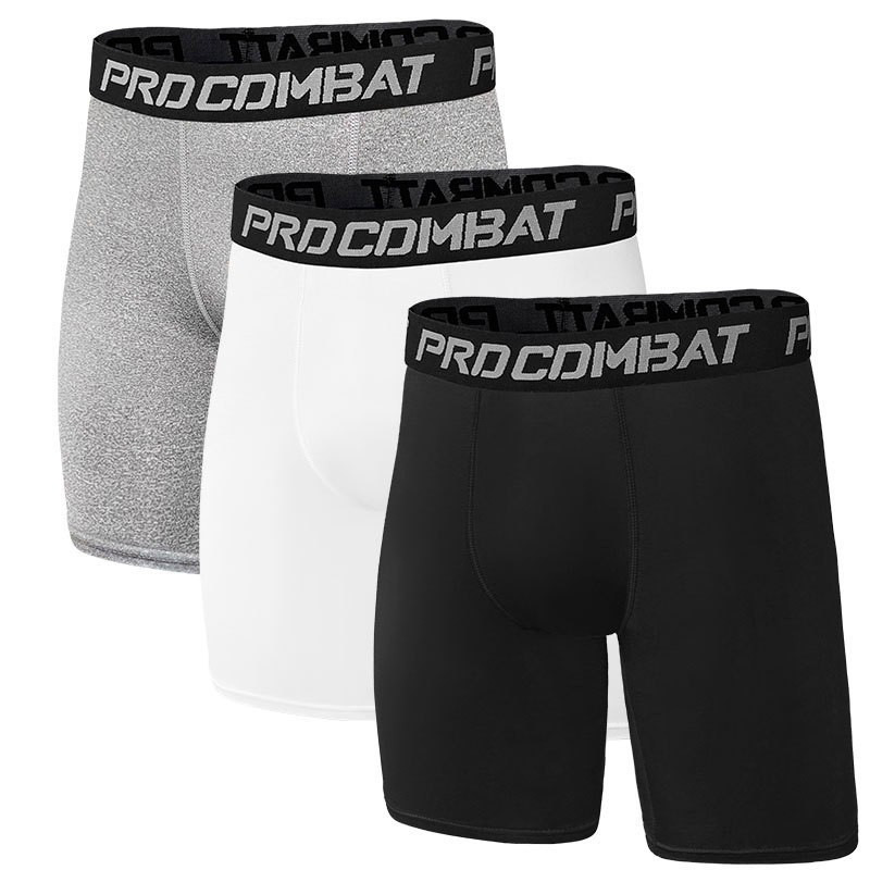 European and American Cross-Border Basketball Leggings Sports Running Fitness Compression Training Five-Point Pants High Elastic Quick-Drying Tight Shorts