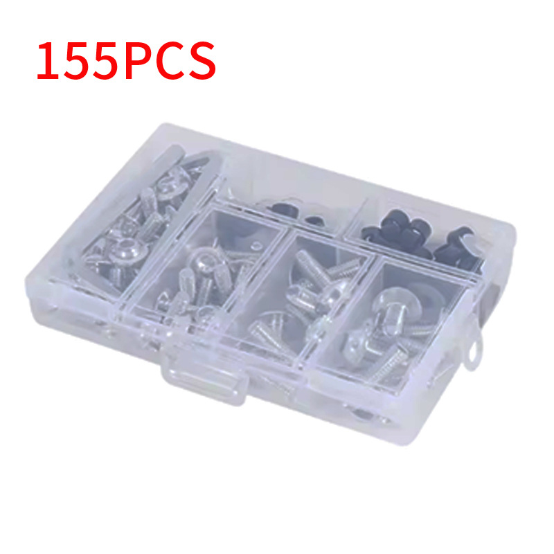 Juego de Tornillos para Carenado de Motocicleta 155pcs 177pcs 195pcs de Aluminio