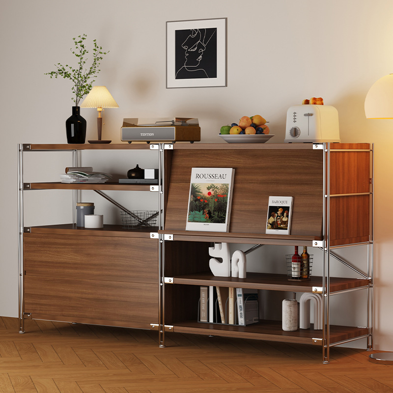 Bauhaus Storage Rack Household Multi-Functional Sideboard Living Room Floor-Standing Coffee Cabinet Sofa Side Cabinet Storage Display Cabinet