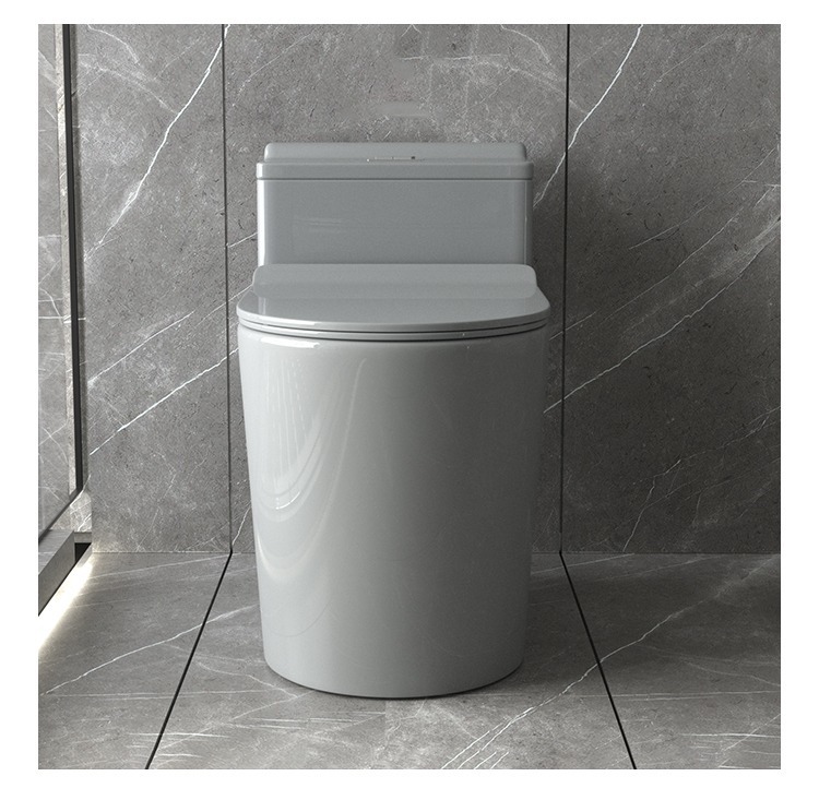 Grey toilet, large-diameter siphonic toilet, colorful and popular toilet, small-sized apartment source factory wholesale one piece undefined