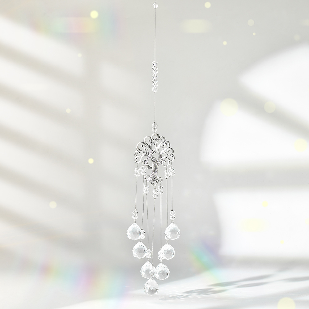 Pastoral Devil's Eye Artificial Crystal Wind Chime Artificial Decorations display picture 3