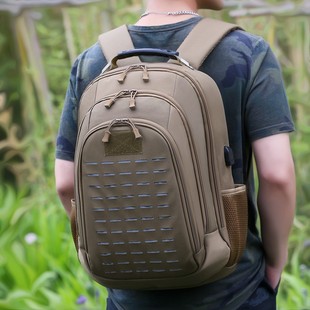 Outdoor Sports Tactical Backpack Men's Waterproof and Wear-Resistant Mountaineering Cycling Bag Luggage Backpack Bag Travel Backpack