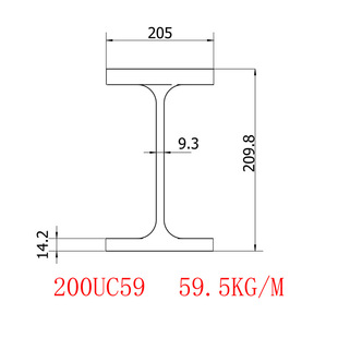 �Ę�H���200UC59.5Ҏ��209.8*205*9.3*14.2ÿ���������l���ۃr��