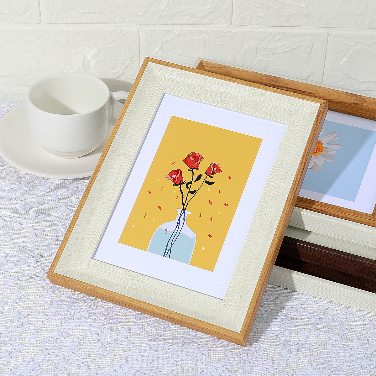 フォトフレーム、卓上フレーム、クリエイティブな絵画フレーム、壁掛け油絵フレーム、68inch、家庭用、寝室、オフィスデスク装飾、手作り