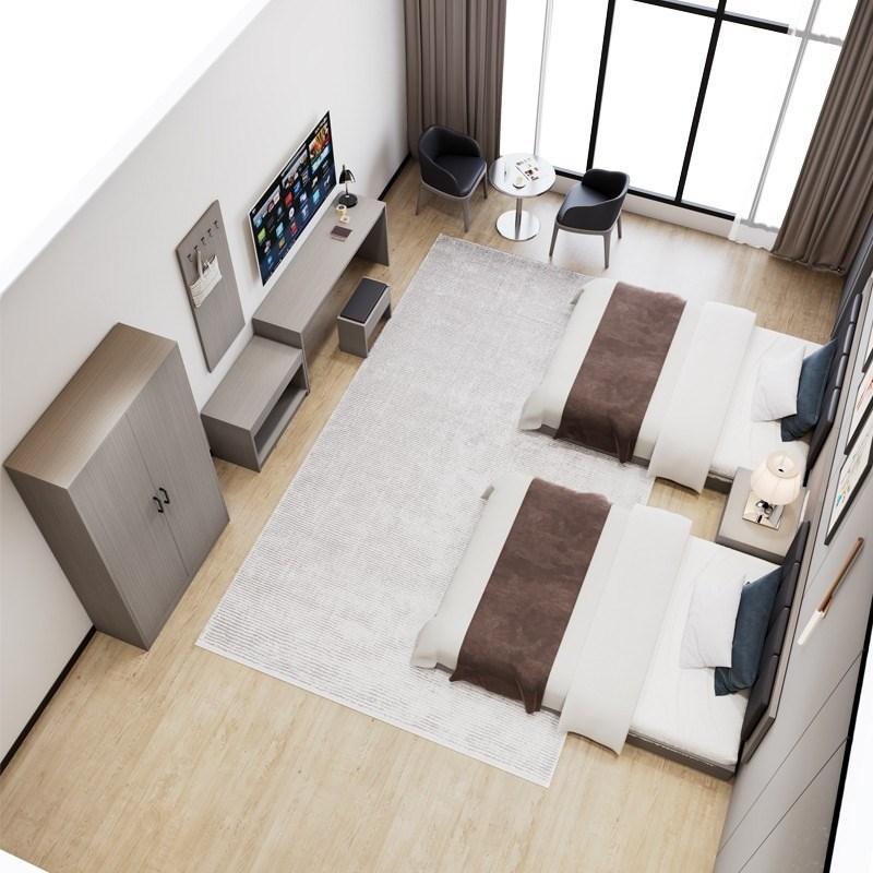 Hotel Furniture Standard Room Full Apartment Room Furniture Hotel Bed Standard Room Double Bed Hotel Bed Simple Modern