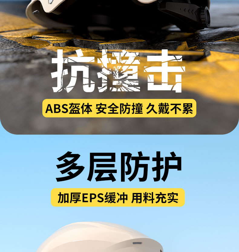 New National Standard Certified Dual-Mirror Electric Motorcycle Helmet for Women and Men, Electric Scooter Half Helmet, Summer Sun Protection Safety Helmet