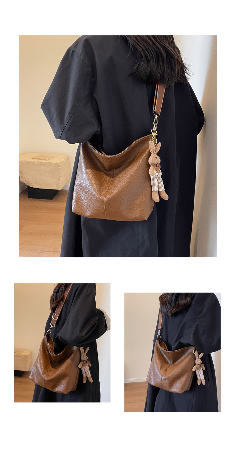 Borsa a secchiello donna grande capacità borsa a tracolla_voghion.com