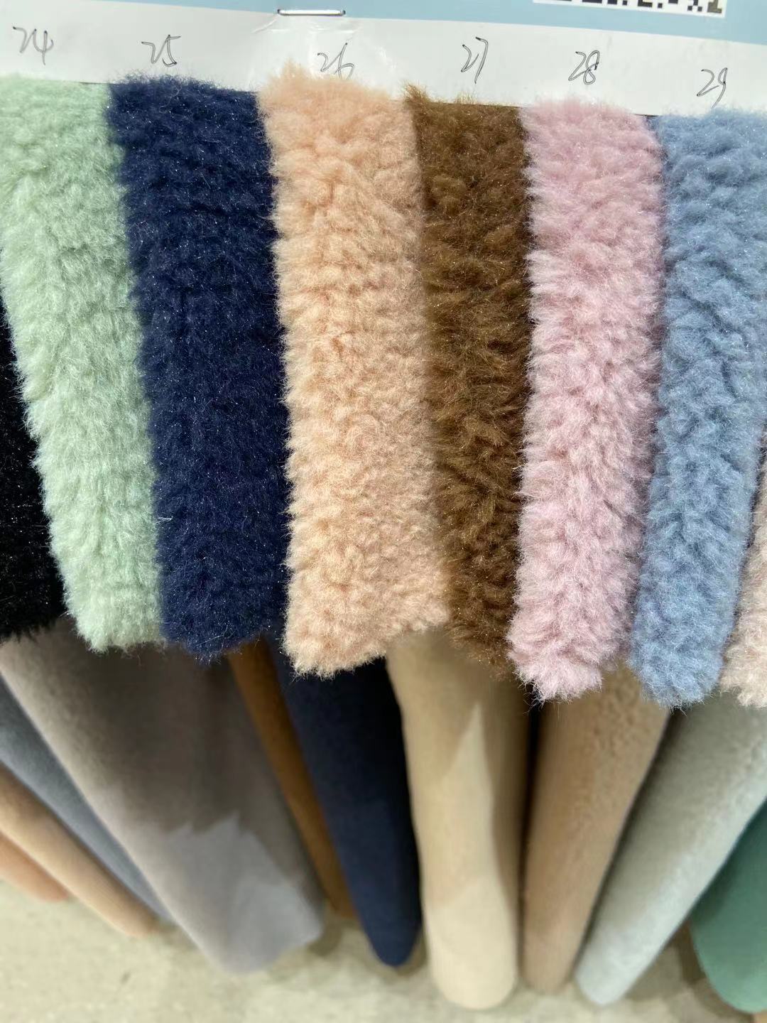Nuevo en stock super suave Hao cachemir de Cachemira imitación Cachemira grano terciopelo tela Otoño e Invierno ropa juguete bufanda tela