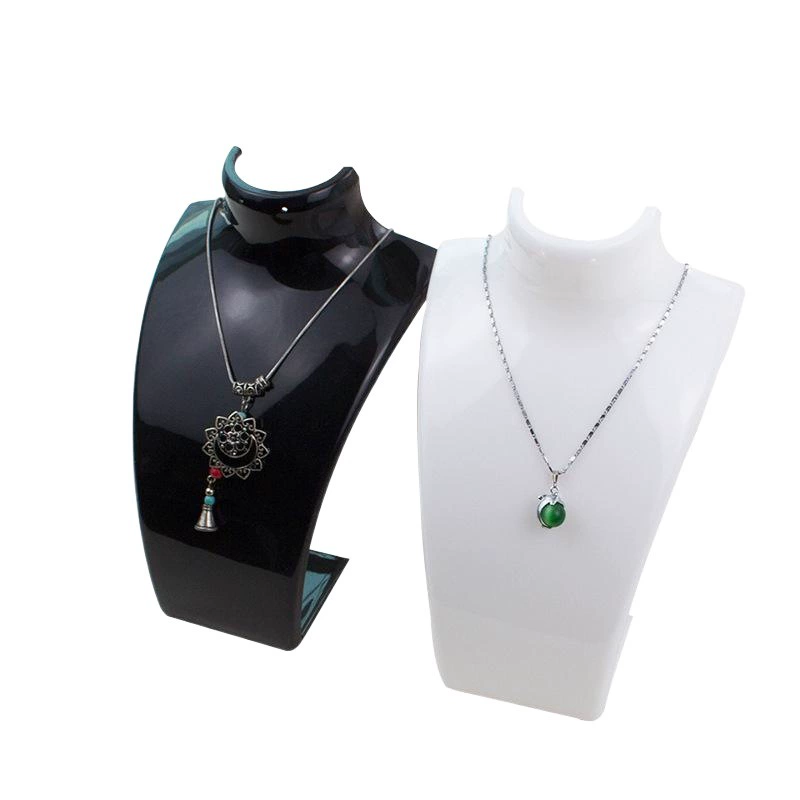 Акриловая стойка для ожерелья для ювелирных изделий модель шеи портрет шеи кулон счетчик дисплей опора держатель стеллаж для хранения