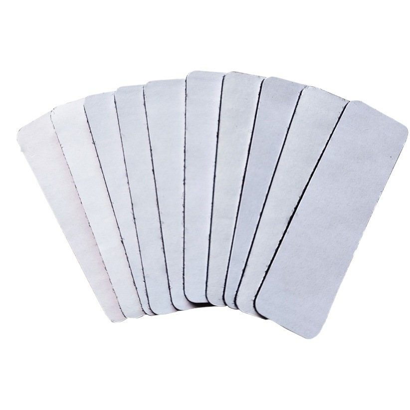 Negro y blanco de nylon autoadhesivo adhesivo de doble cara de perforación de esquina redonda de velcro al por mayor en rodajas hebilla femenina dividida