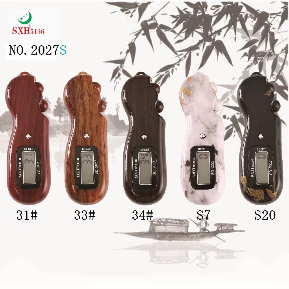 2027S木纹LCD点数器滚珠手动液晶数显电子计数器sxh5136/ywsanda