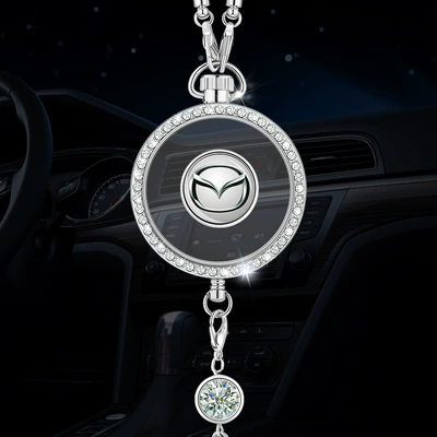 Car Hangings, Aromatherapy Car Accessories, Long-Lasting | Car hanging - mazda-zhou-drill-drip-pendant-with-a-bottle-of-sea-perfume