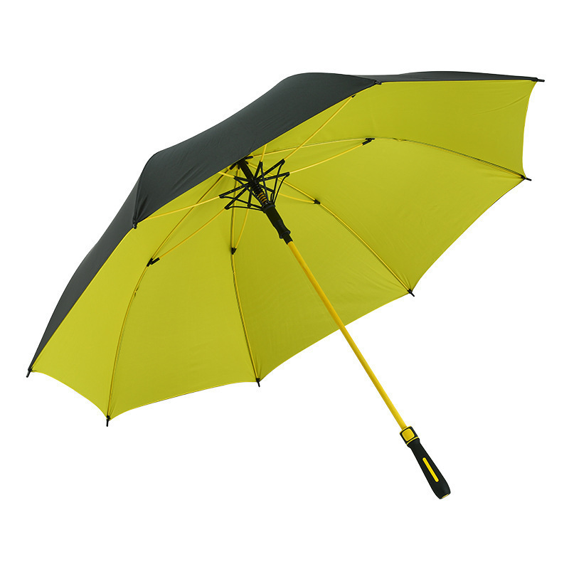 高档商务雨伞抗风暴加大加厚高尔夫晴雨两用长柄带防水套加固雨伞|undefined