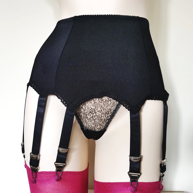 Factory sexy underwear women's European and American 10-button high waist sexy body garter belt
