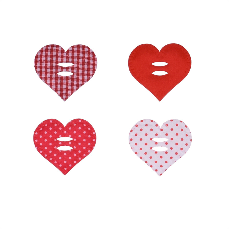 Nuevos productos transfronterizos adornos de corazón de melocotón cuadrícula amor accesorios hechos a mano DIY material de decoración creativo colgante de San Valentín