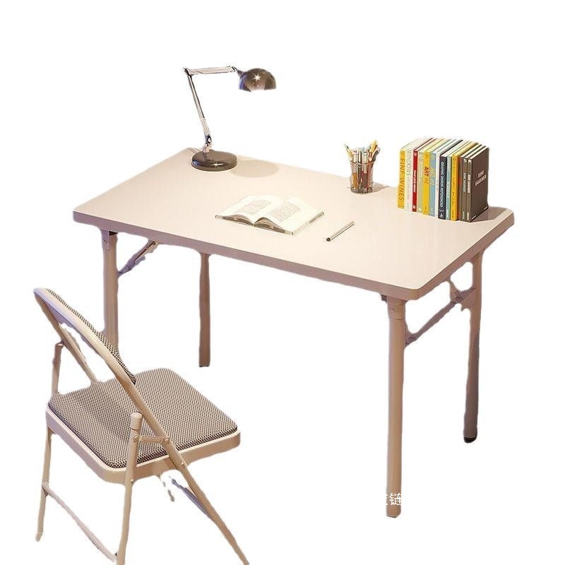 Fábrica directa mesa de comedor plegable conveniente simple mesa de comedor tabla larga tabla de estandarte para estudiantes mesa de tutoría para el hogar