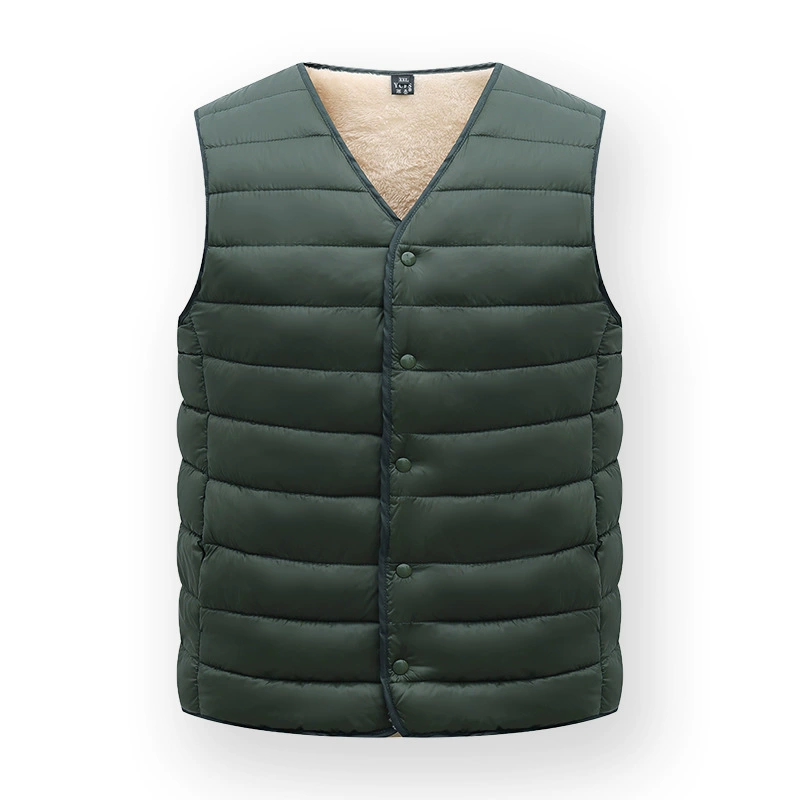 Demi-season quilted keep warm vest, for middle age