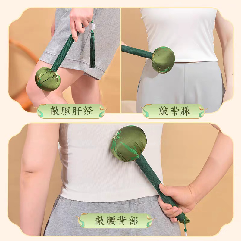 养生按摩锤经络敲打棒拍打器板颈椎肩膀全身艾灸锤敲背神器艾草锤|undefined