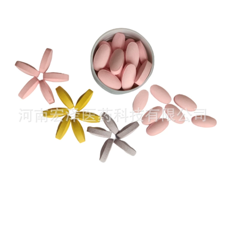 OEM processing of various dosage forms, strawberry flavored VC chewable tablets, hawthorn chicken gizzard tablets, OEM customization