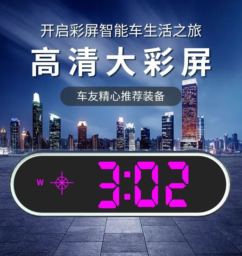 Colorful Solar-Powered Hud Head-Up Display Beidou Satellite Electronic Speedometer Universal Car Navigation Speed Measuring Device