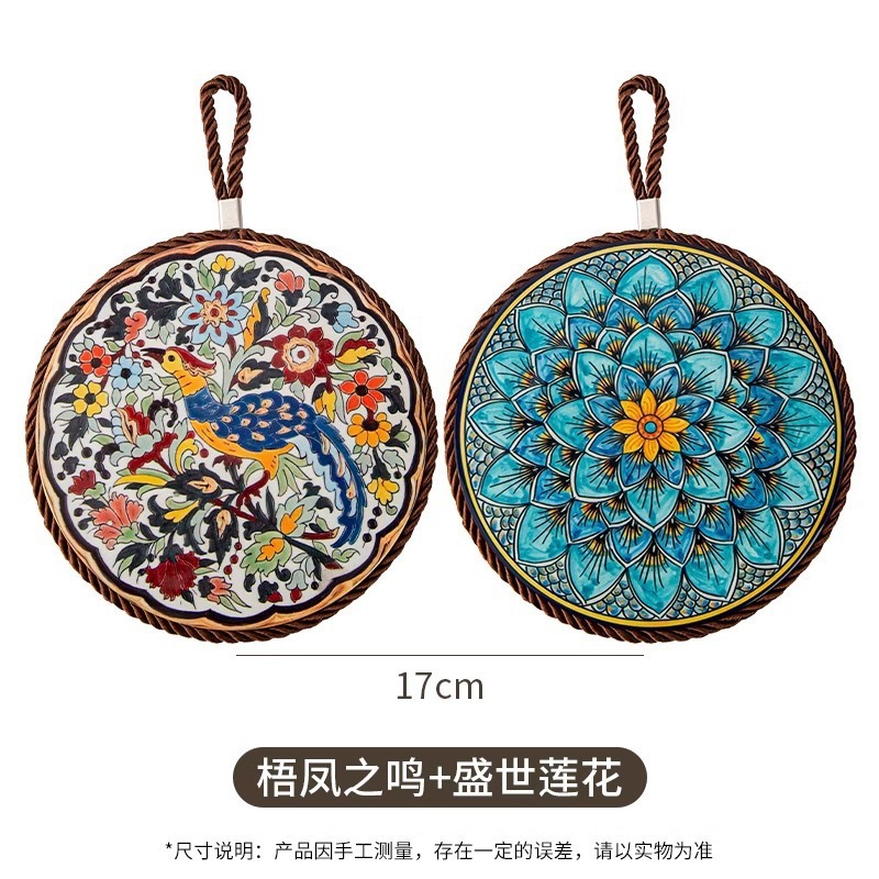 复古隔热垫耐高温砂锅防烫垫珐琅锅垫子陶瓷新中式餐桌防滑餐盘垫|undefined