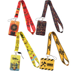 消防員建築師手機掛繩卡套 U盤相機織帶工作公交掛牌辦公證件