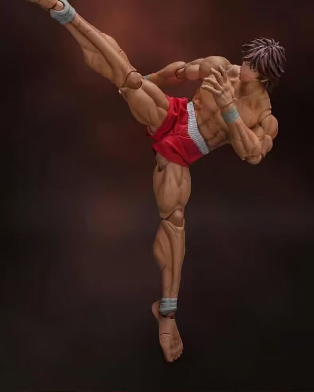 Sharp Teeth Muscle Fighting Fierce Man Fan Ma Sharp Teeth Big Challenge Champion Movable Figure Real Clothes Hand Movable Model