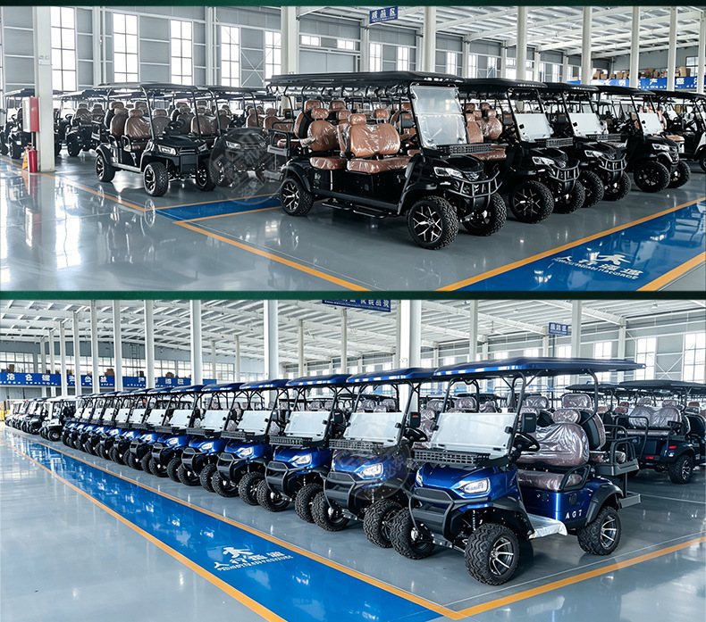 Electric golf cart, tourist attraction sightseeing vehicle, real estate property hotel reception shuttle vehicle, electric sightseeing vehicle