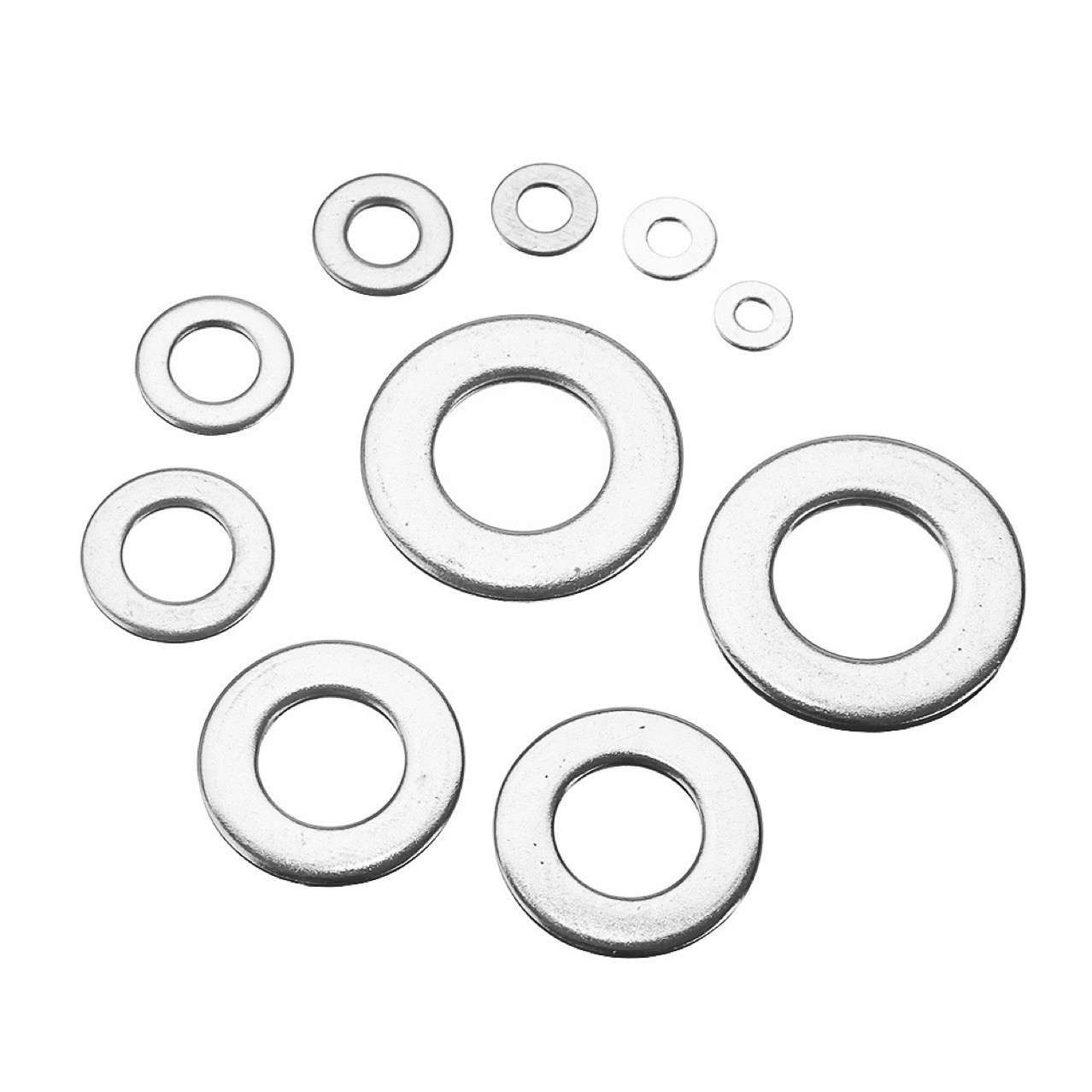 180Pcs M2/2.5/3/4/5/6/8/10 Cross-Border Supply Flat Washer Combination Set