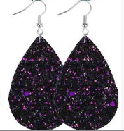 Clásico de doble cara brillo luz lágrima gota pendientes transfronterizo suministro estable Amazon AliExpress