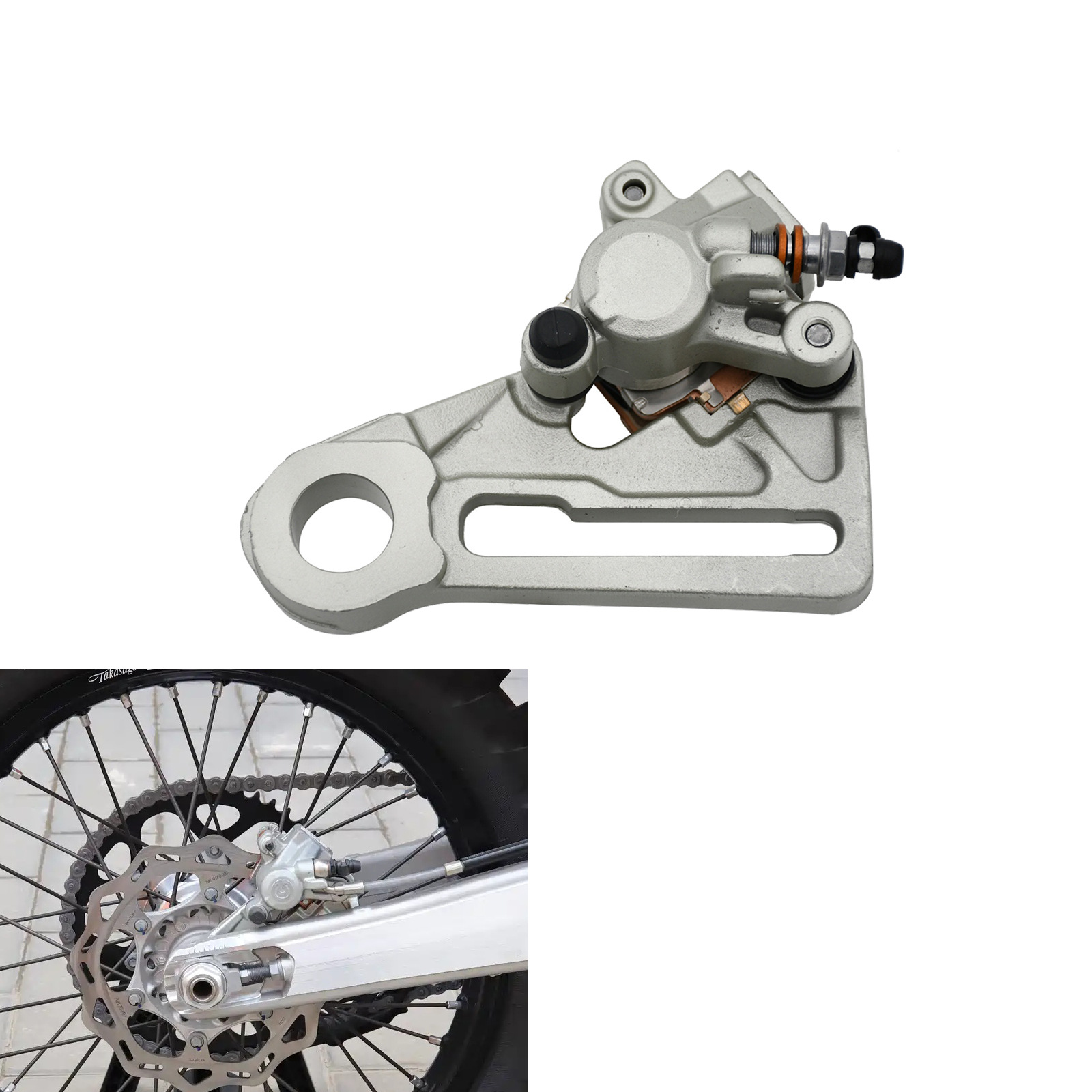 Hengjian Nc Dual-Charger S5 Model Kewei K16/K18 Off-Road Motorcycle Front and Rear Disc Brake Assembly Upper and Lower Brake Cylinders