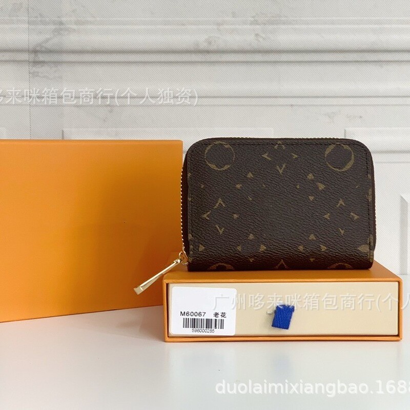 Cross-Border Men's and Women's Wallets, New Cross-Border Casual Luxury Multi-Card Slot Short Printed Coin Purse