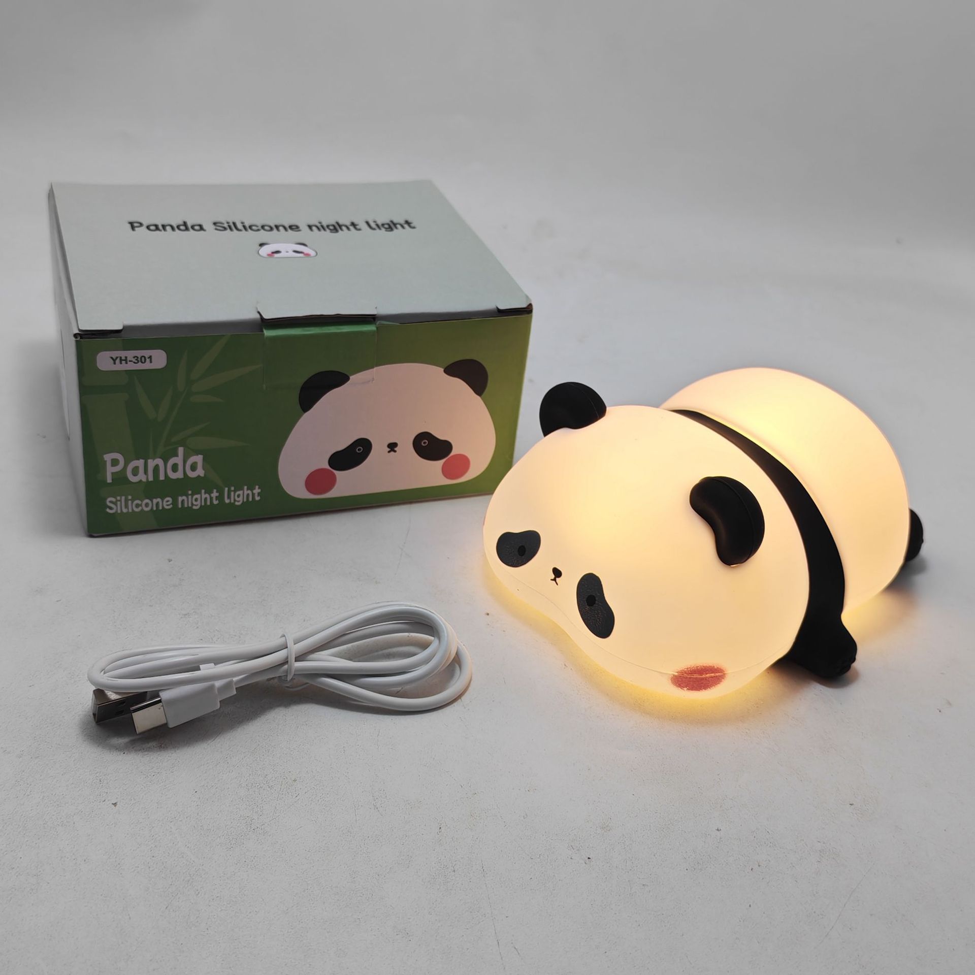 Luz de noche de atracción creativa en línea m recuerde la lámpara de McDonald recargable dormitorio cama de cama de pared lámpara de decoración del hogar m lámpara