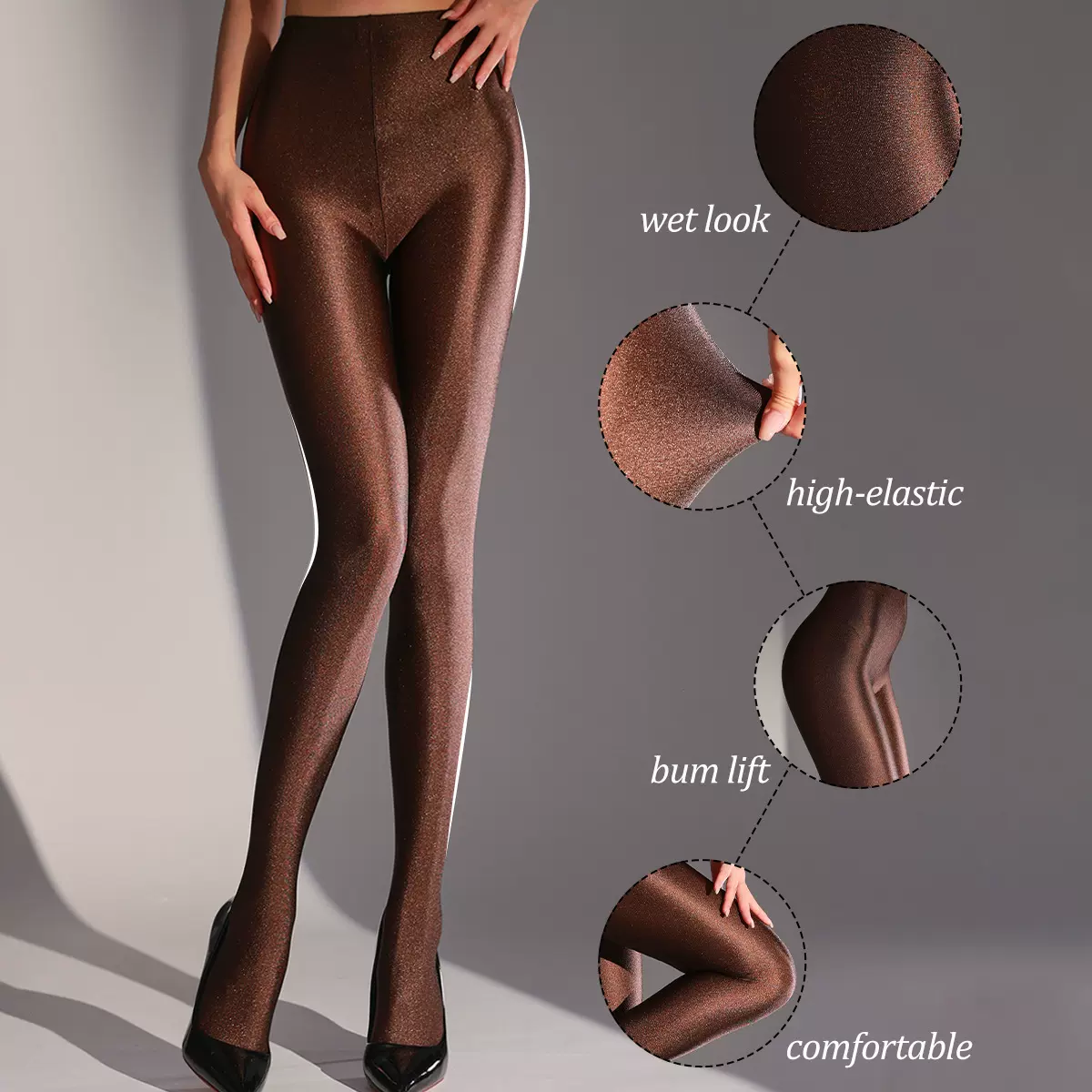 跨境新款夏季显瘦打底裤性感女装弹力小脚连裤袜外穿光泽长裤袜女