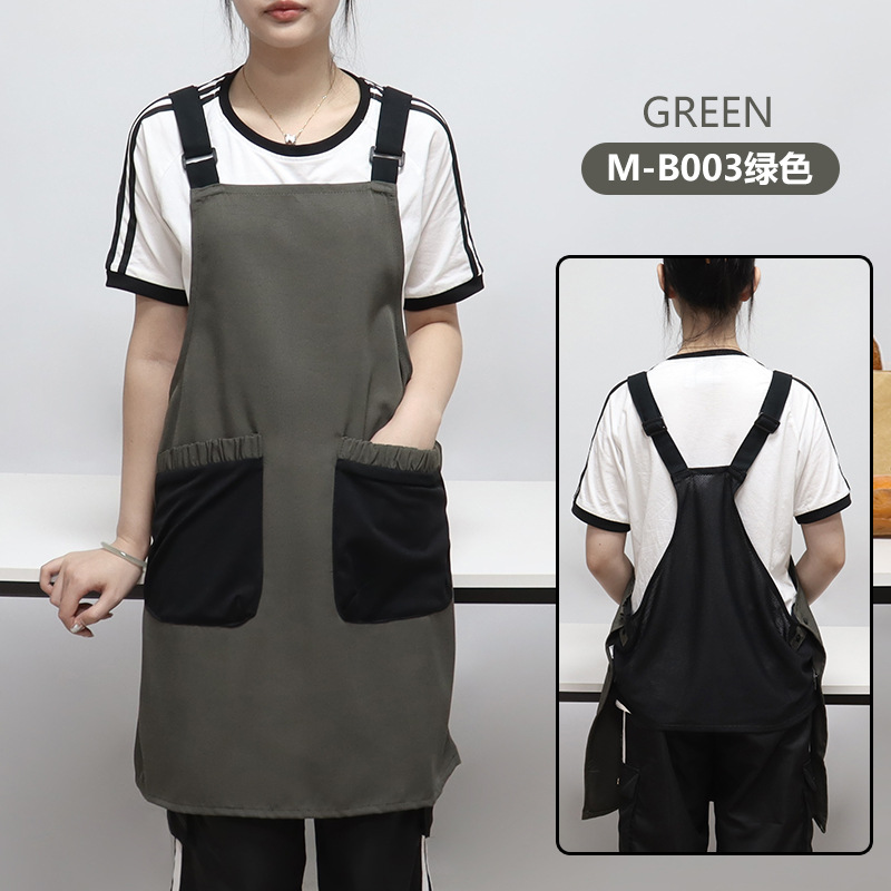 Transfronterizo Amazon lona delantal personalizado logotipo cocina catering manicuría ropa de trabajo abrigo peluquería delantal casero