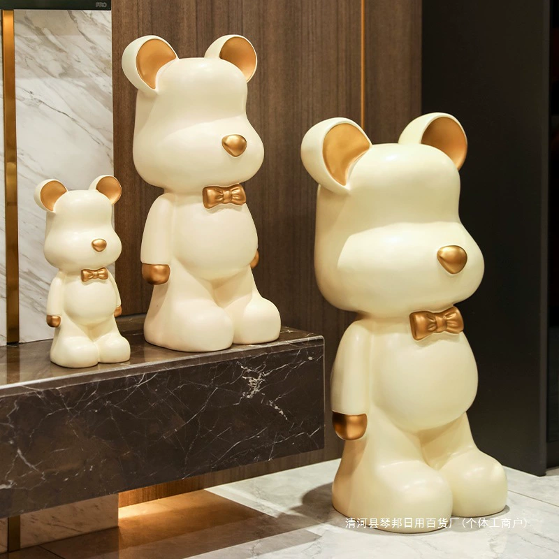 2024 Новый Violent Bear Piggy Bank напольная декоративная вещь илиnaments Только не может войти и выйти большой копилка для мужчин, женщин и детей