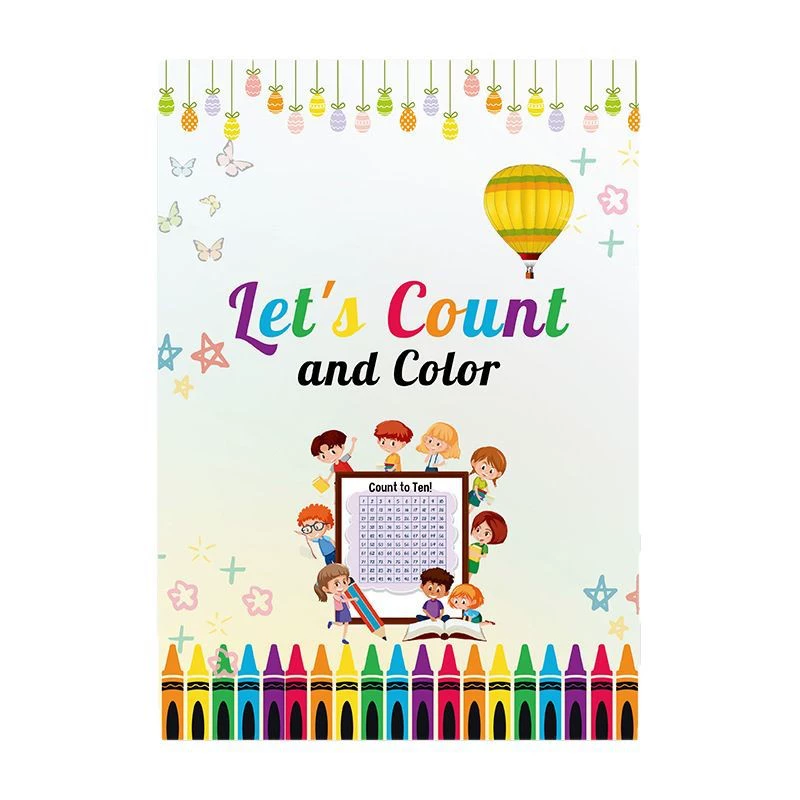 Новый продукт кросс-бордер Let's Count and Color Count и раскраска preschool математика раскраска книга