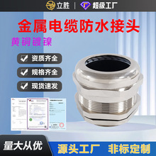 不锈钢金属电缆接头PG格兰头M抗拉拽黄铜固定连接器电缆防水接头