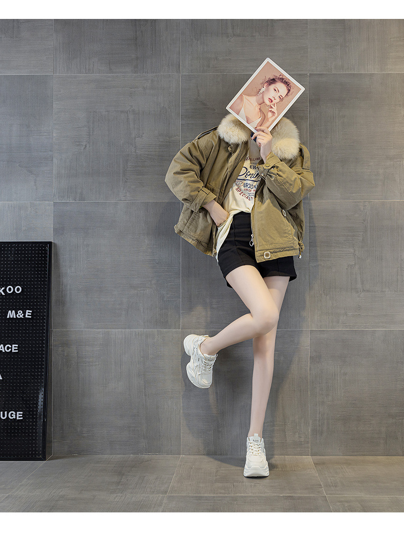 Giày sneaker nữ đế dày tăng chiều cao phong cách thể thao — Đen lót lông 5351-1, Đen lót đơn 5353, Be lót lông 5351-1, Be lót đơn 5351 chi tiết 31