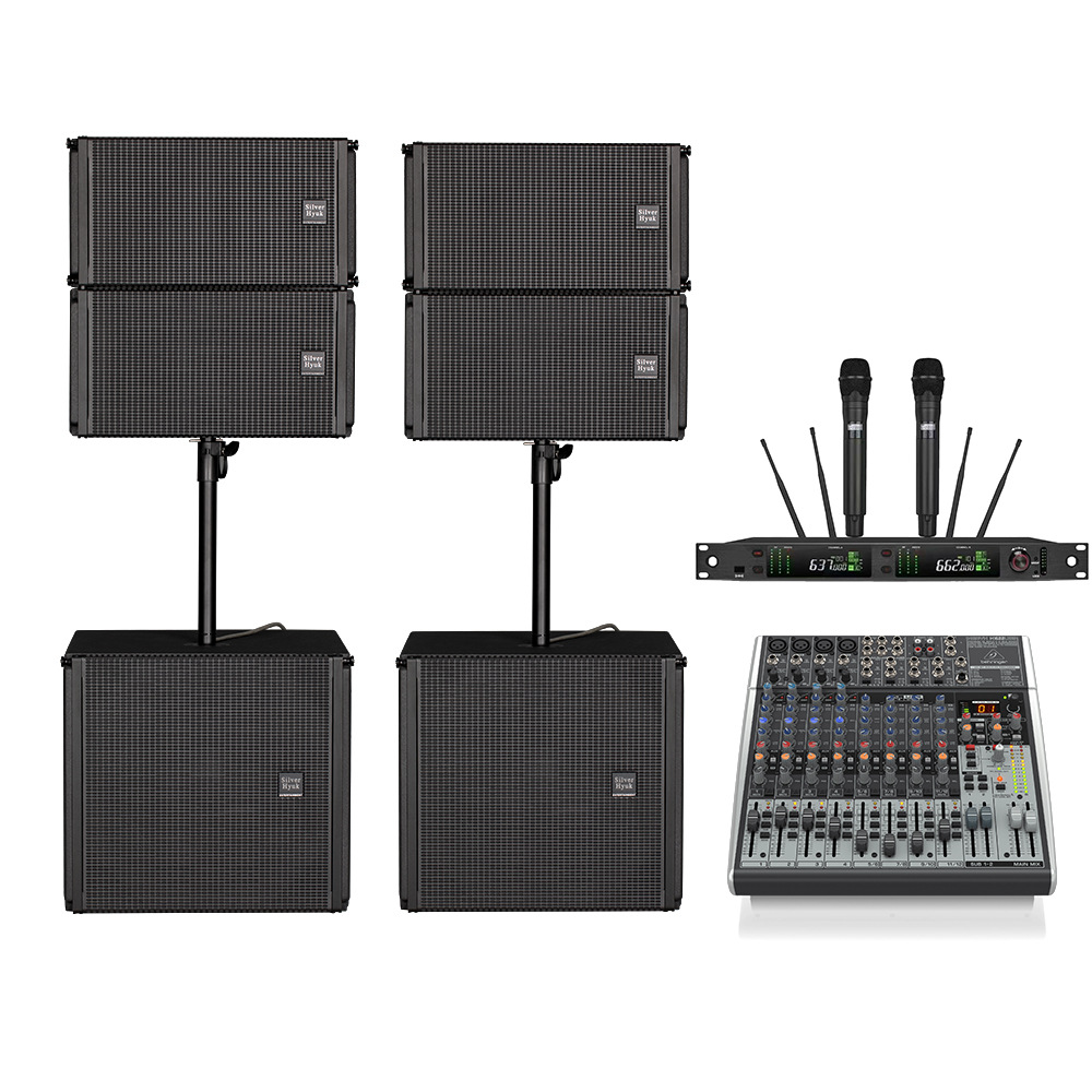 Mayorista portátil conjunto de sonido de matriz de línea activa dj disco al aire libre equipo de sistema de sonido profesional conjunto completo