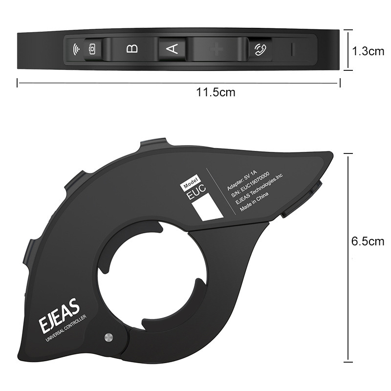 Ejeas Motorcycle Helmet Bluetooth Intercom Euc Remote Control Handlebar-Mounted Remote Control Intercom Headset