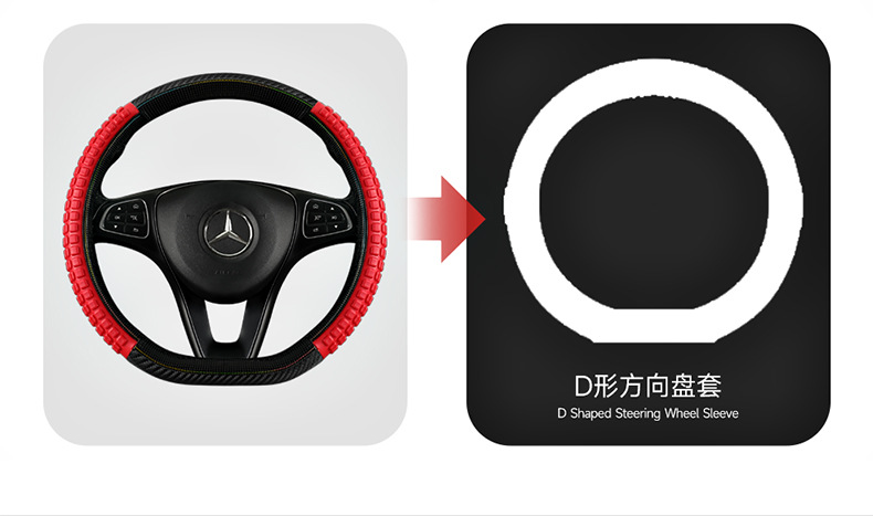 Cross-border car steering wheel cover, breathable, sweat-absorbent, non-slip, and wear-resistant, designed for trucks