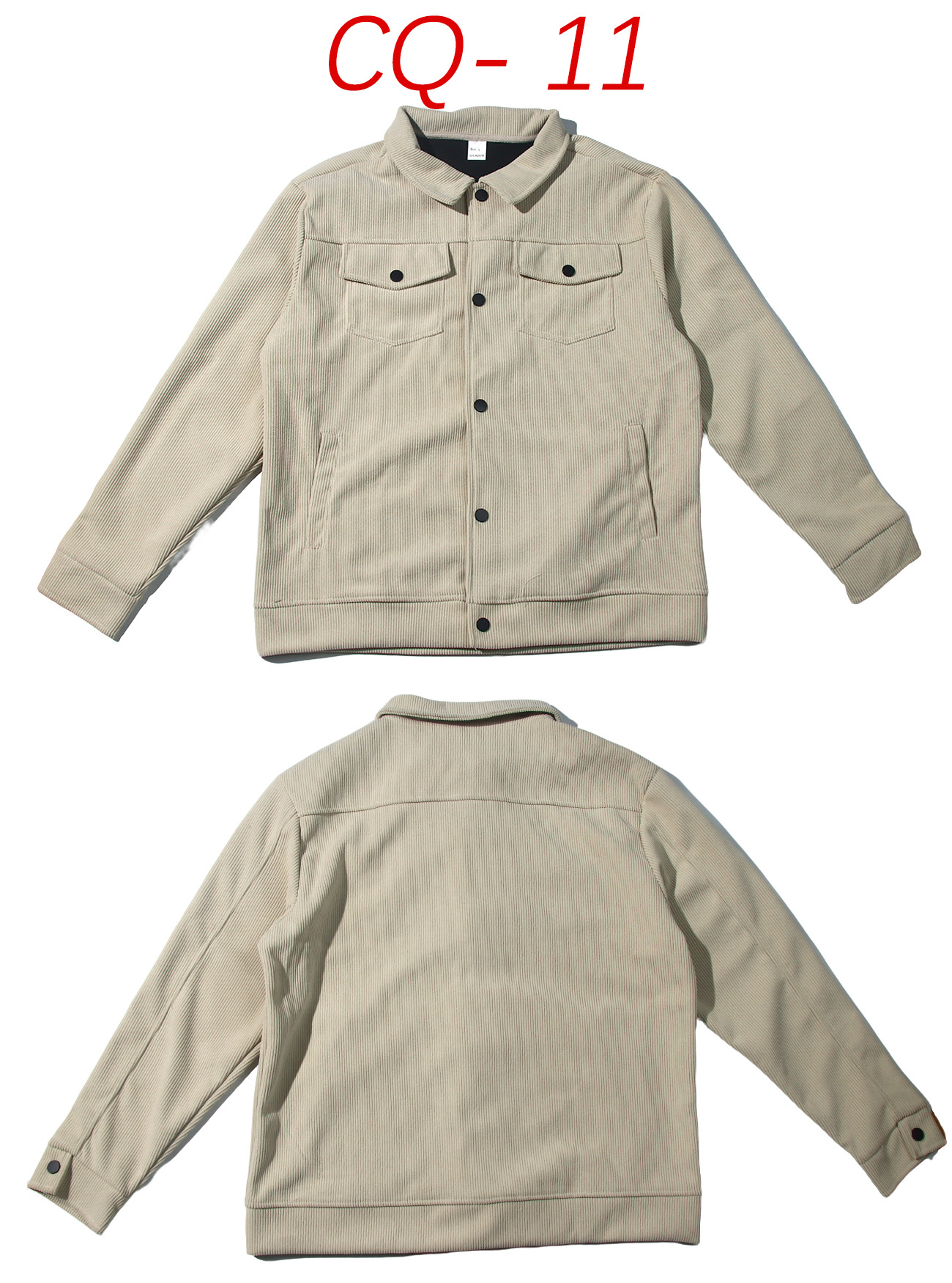 Corduroy Jacket For Men Single Breasted Casual Autumn Coat_voghion.com