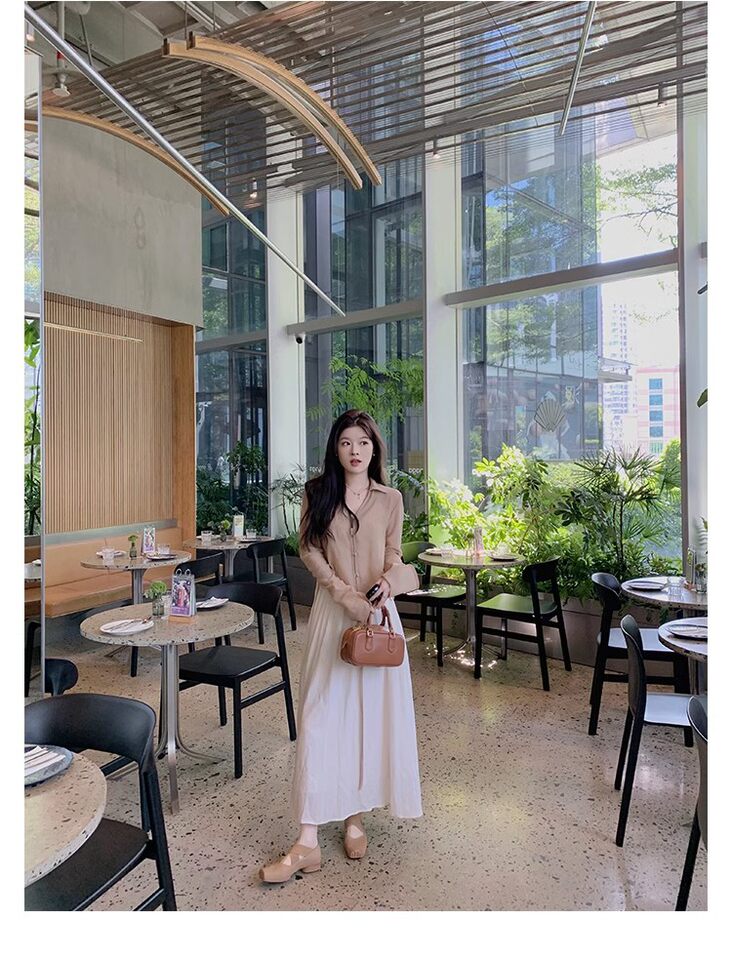 Giày búp bê nữ mũi vuông da cừu phối quai chéo, đế bệt gót thô 5 cm — Da đen (gót dày), Da đen (đáy phẳng), Màu trà sữa (gót dày), Màu trà sữa (đáy phẳng) chi tiết 133